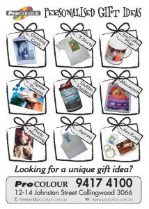 Personalised gift brochure