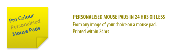 Mouse pad banner 